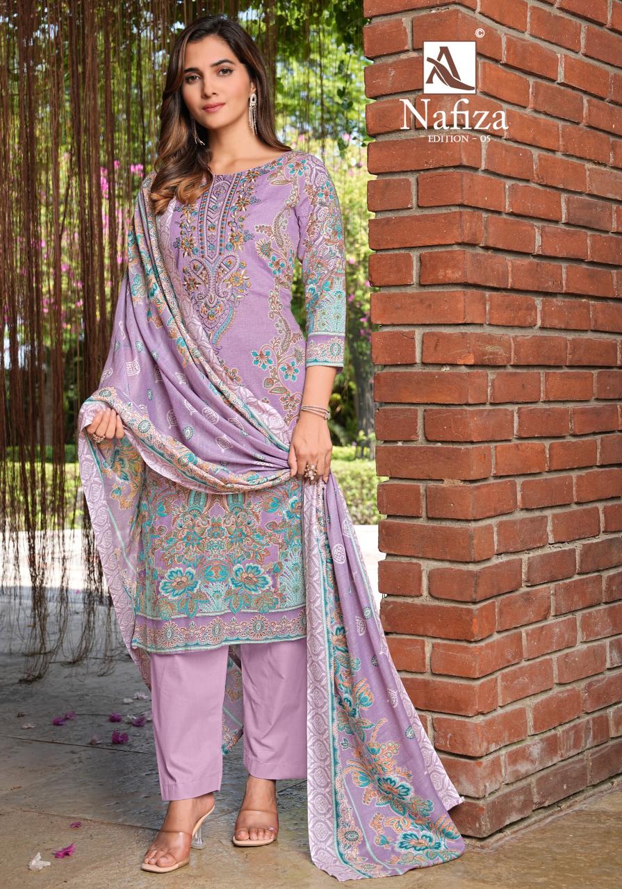 Alok Nafiza Vol 5 catalog dress material wholesale market in jaipur