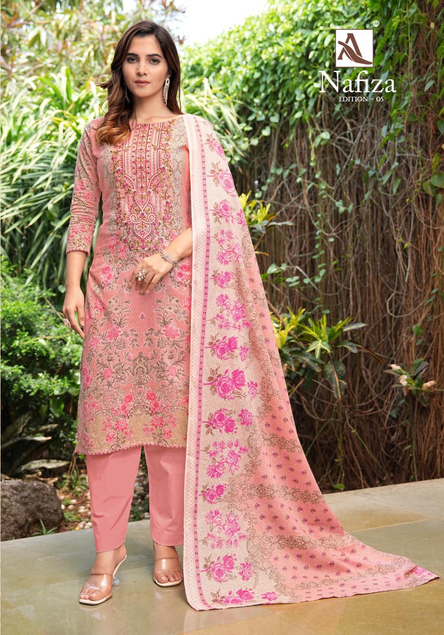 Alok Nafiza Vol 5 catalog dress material wholesale market in jaipur