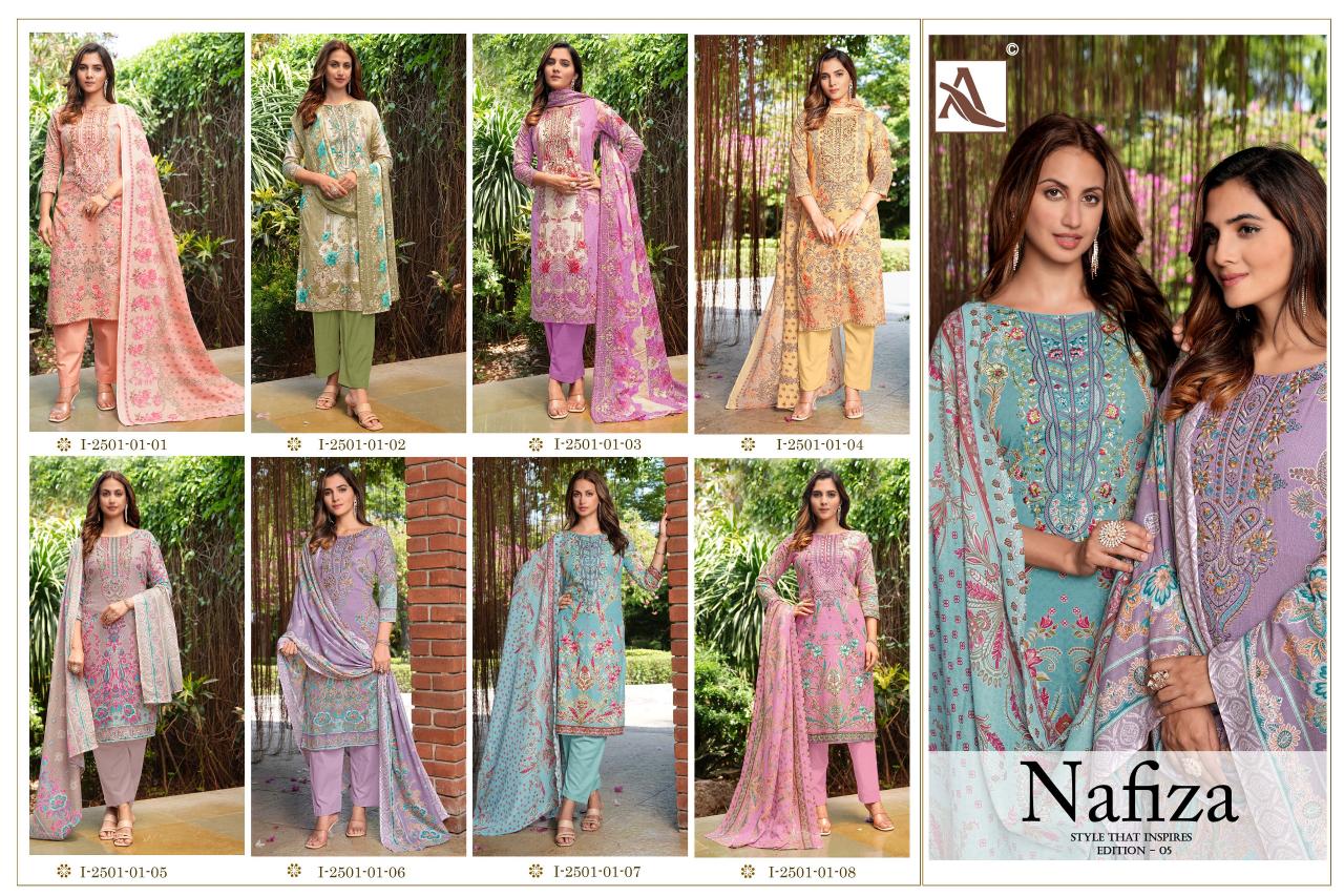 Alok Nafiza Vol 5 catalog dress material wholesale market in jaipur