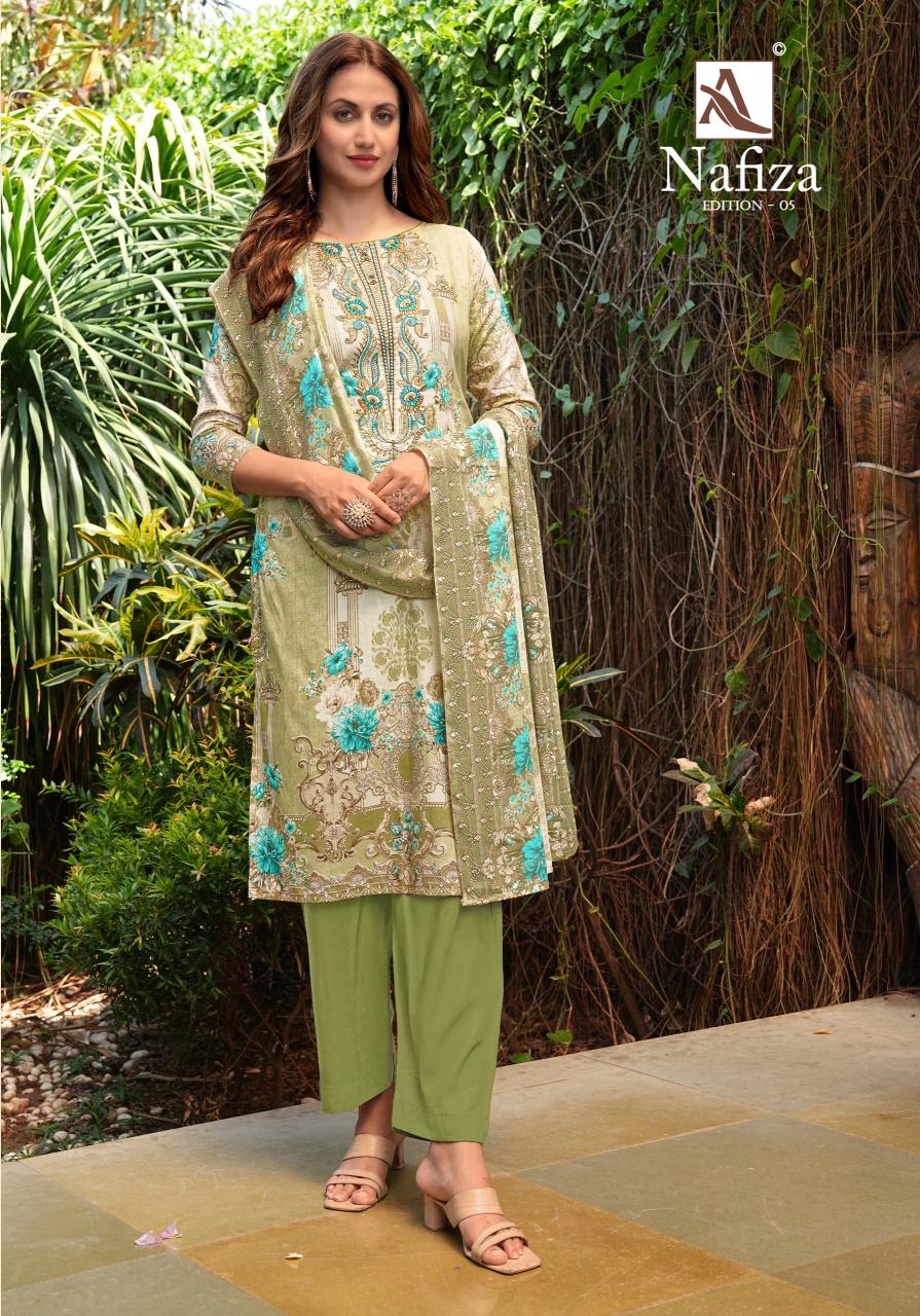 Alok Nafiza Vol 5 catalog dress material wholesale market in jaipur
