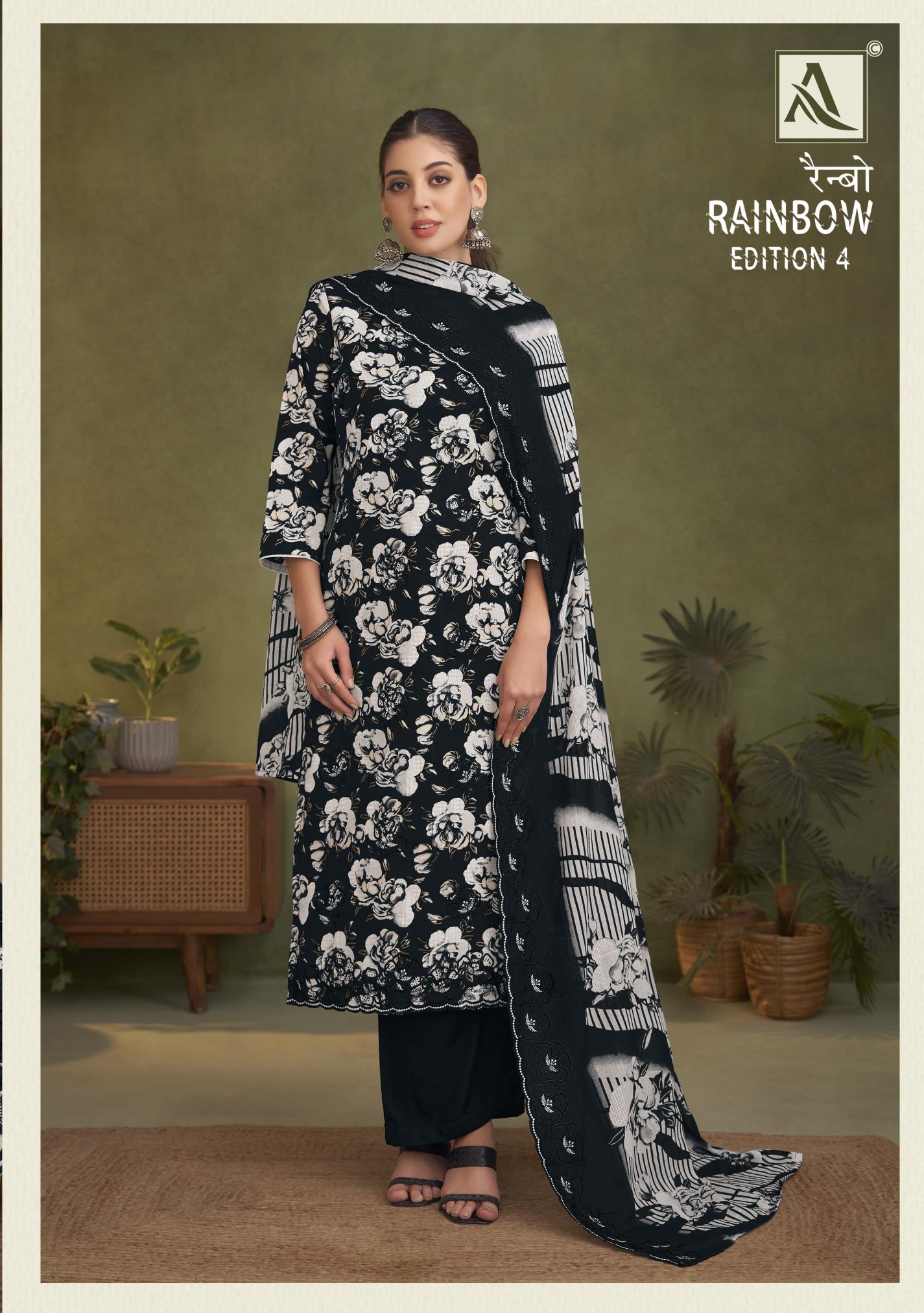 Alok Rainbow vol 4 catalog cotton dress materials wholesale