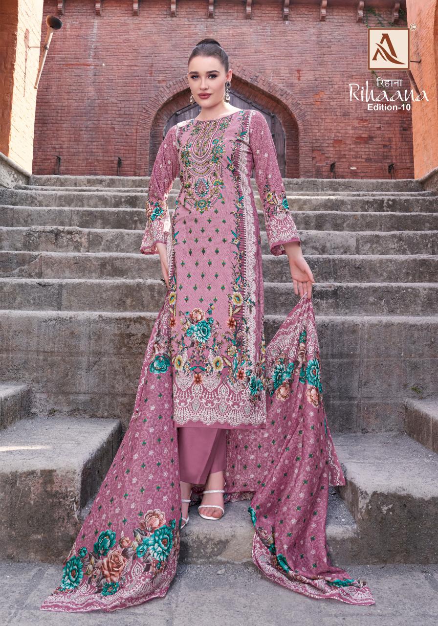 Alok Rihaana Vol 10 catalog latest dress material in surat
