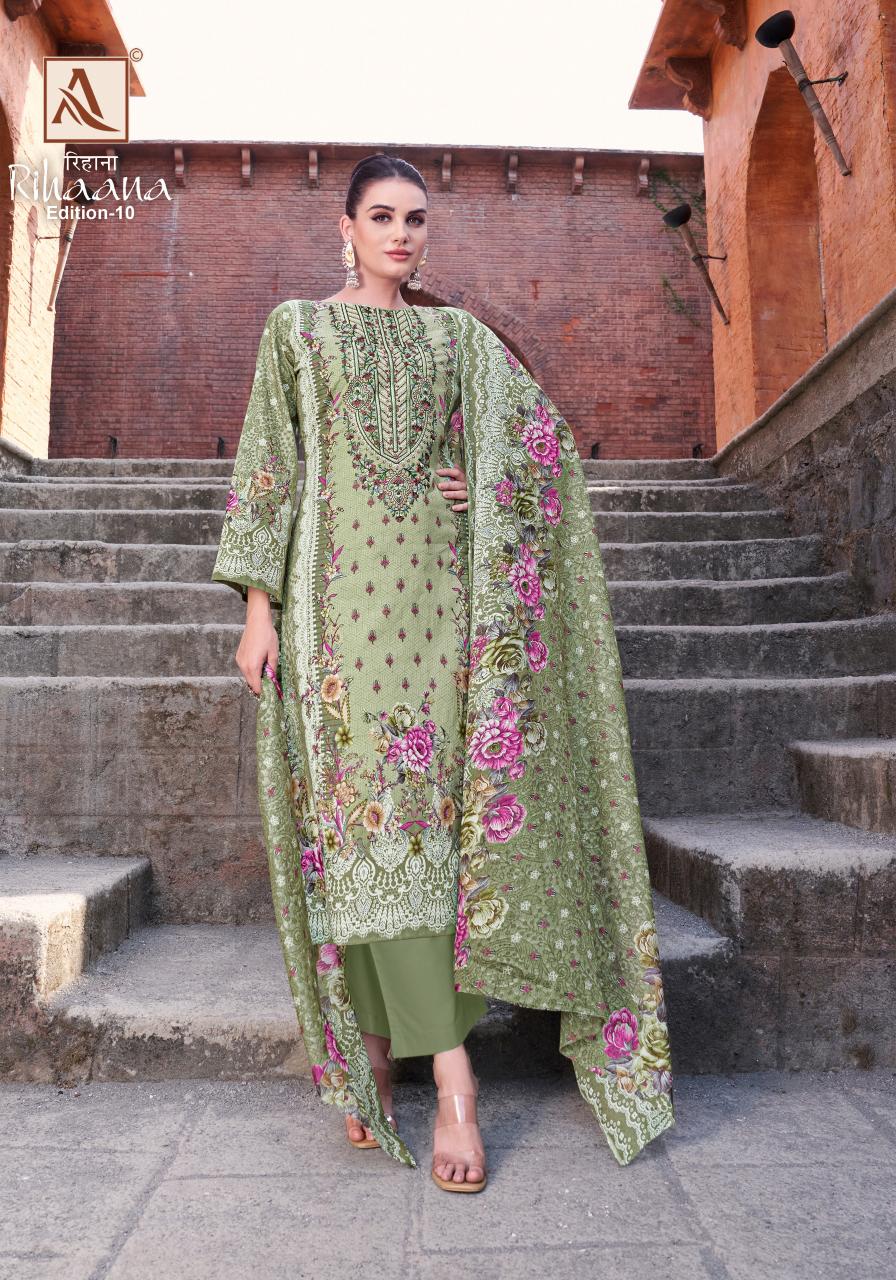 Alok Rihaana Vol 10 catalog latest dress material in surat