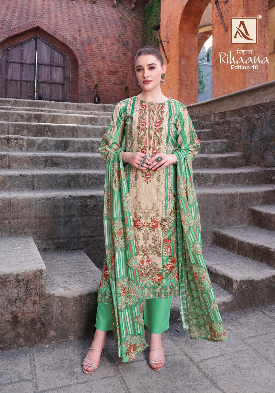 Alok Rihaana Vol 10 catalog latest dress material in surat