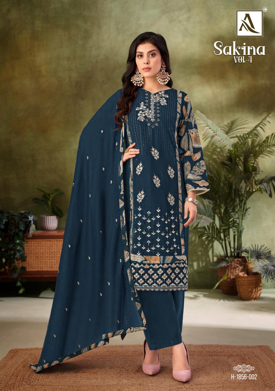 Alok Sakina Vol 4 Catalog ladies dress material manufacturer in surat