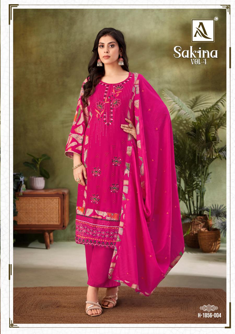 Alok Sakina Vol 4 Catalog ladies dress material manufacturer in surat