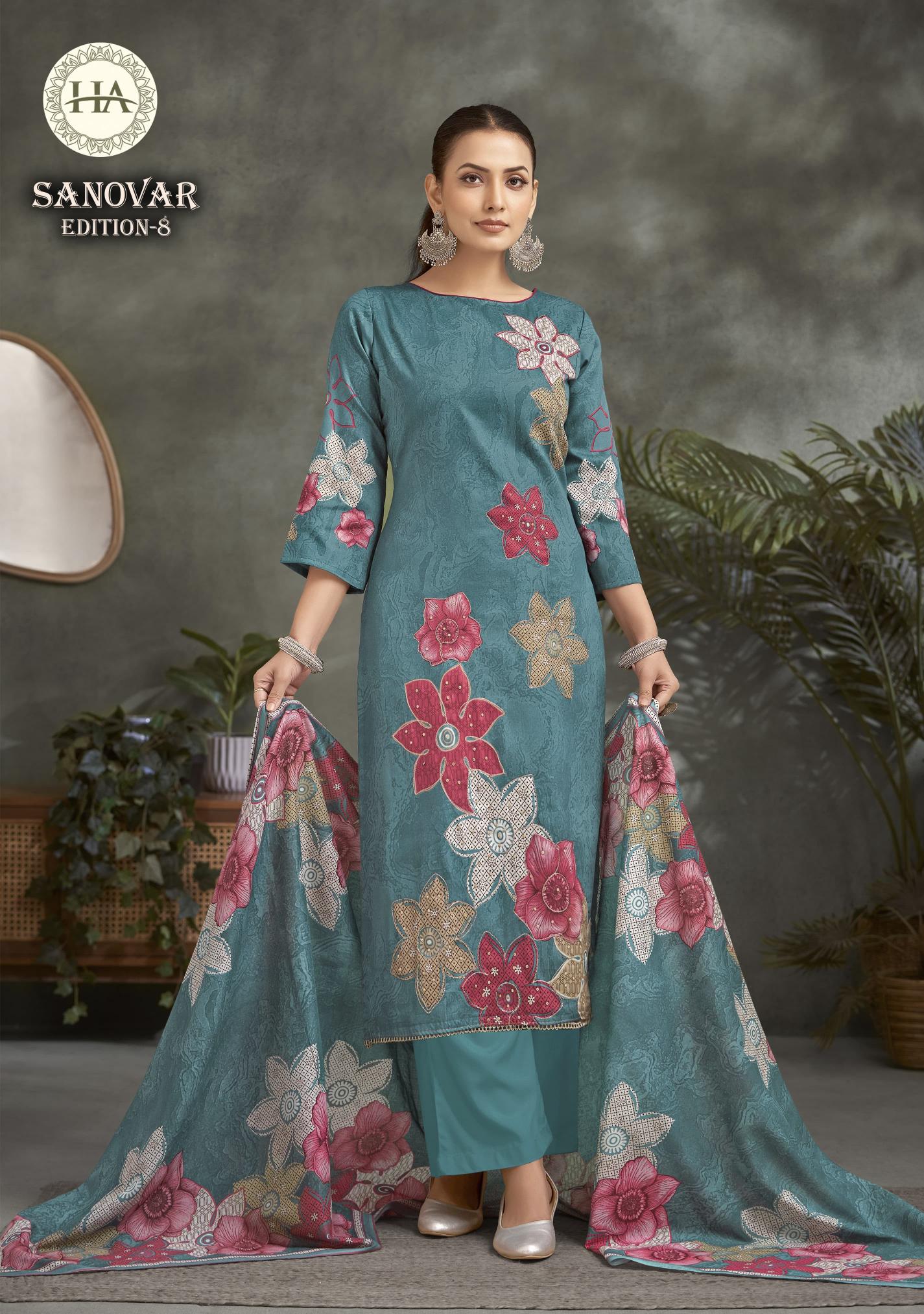 Alok Sanovar Vol 8 catalog dress material wholesale market in chandigarh
