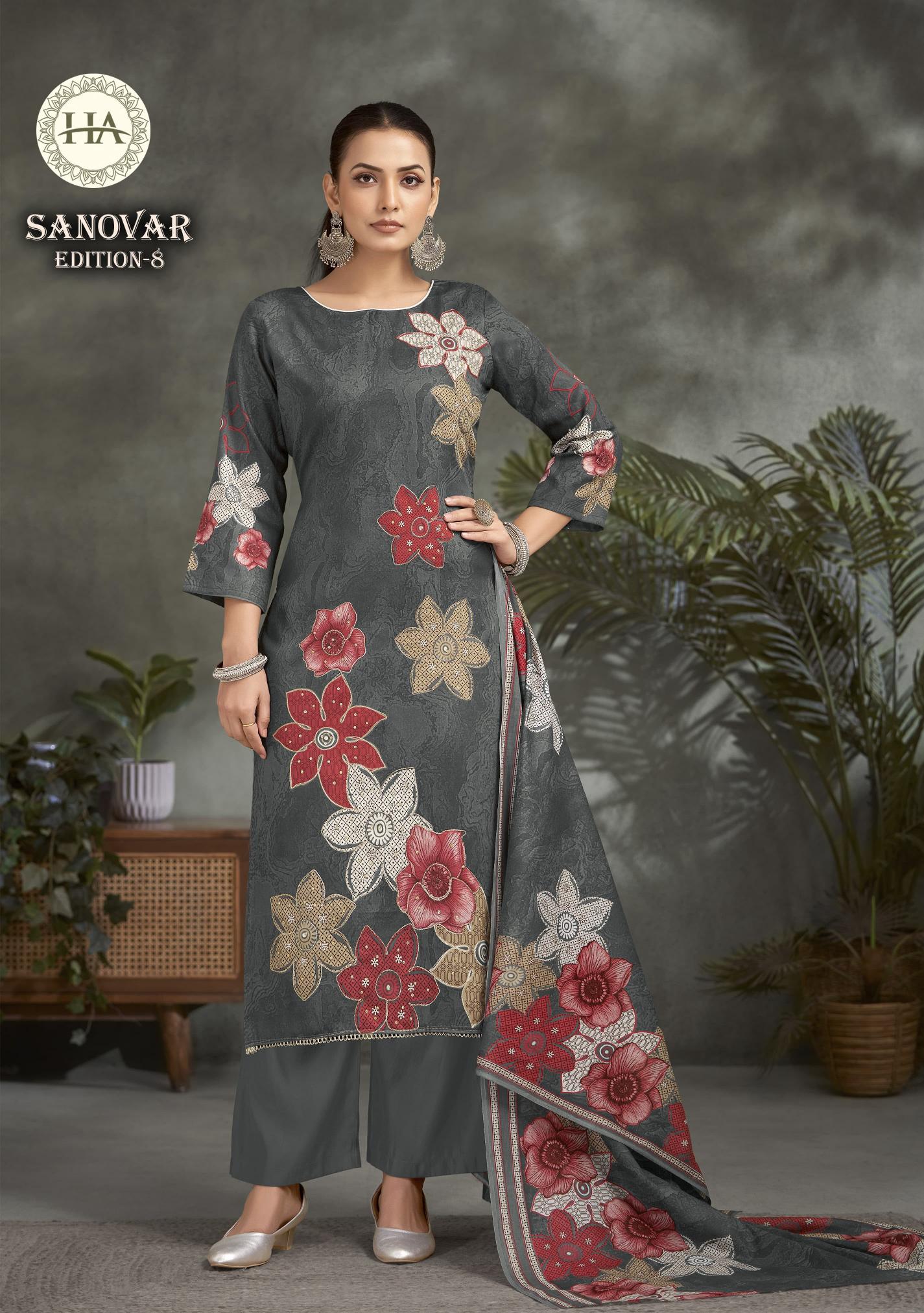 Alok Sanovar Vol 8 catalog dress material wholesale market in chandigarh