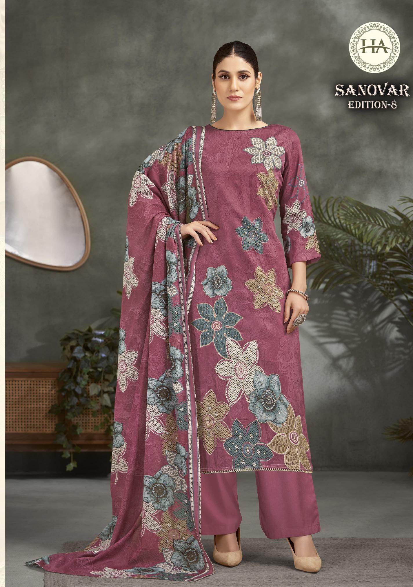 Alok Sanovar Vol 8 catalog dress material wholesale market in chandigarh