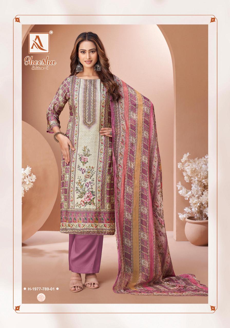 Alok Sheesha Vol 3 catalog fancy dress material wholesale