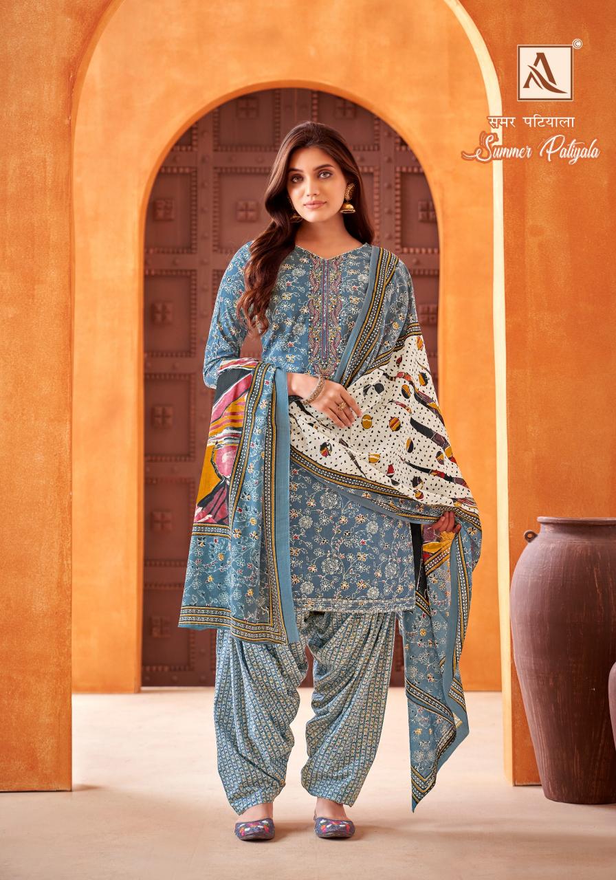Alok Summer Patiyala catalog dress material wholesale in surat