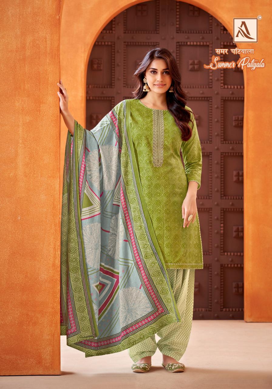 Alok Summer Patiyala catalog dress material wholesale in surat