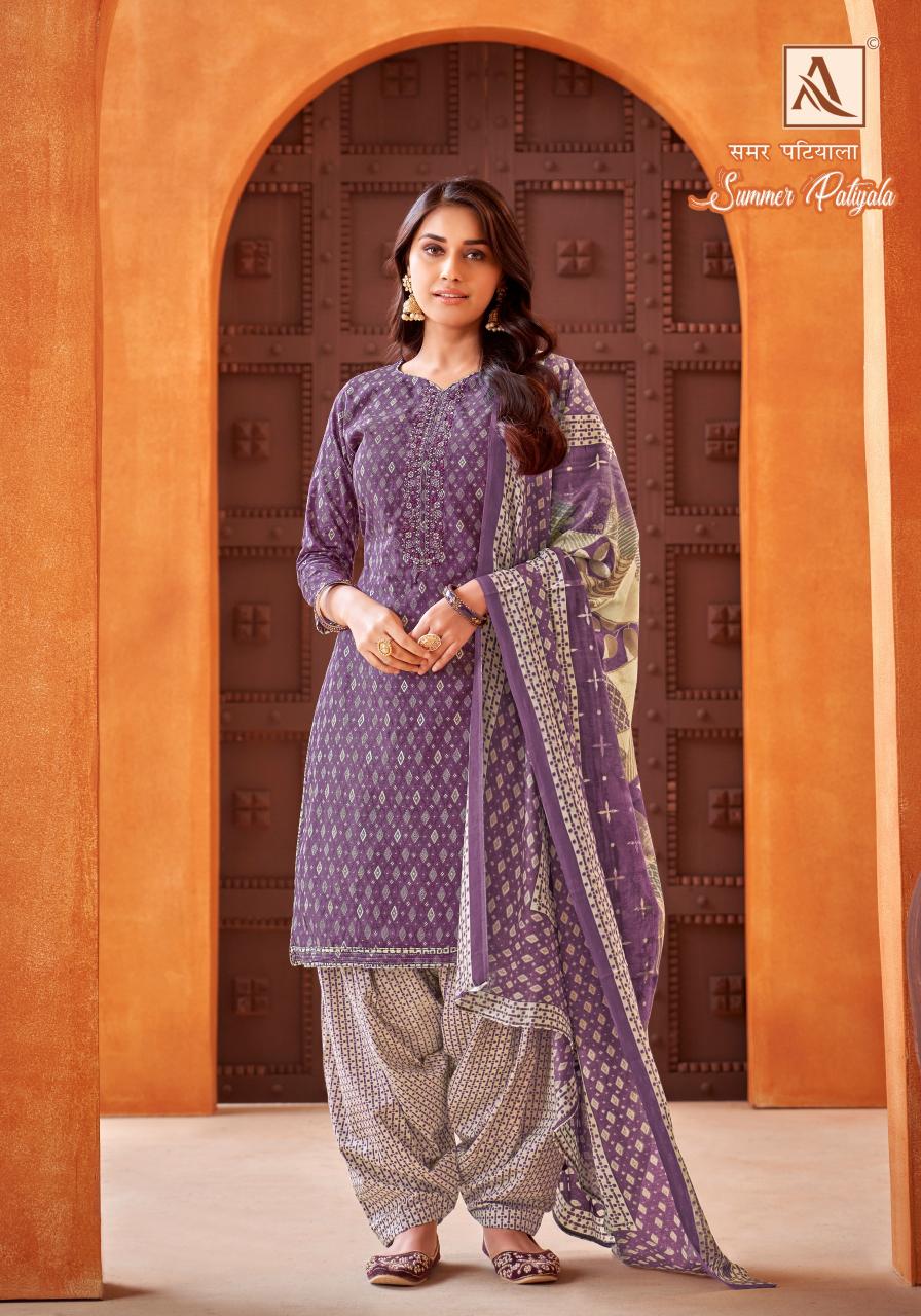 Alok Summer Patiyala catalog dress material wholesale in surat