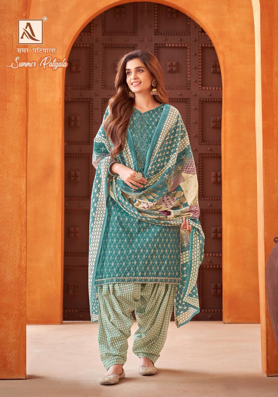 Alok Summer Patiyala catalog dress material wholesale in surat
