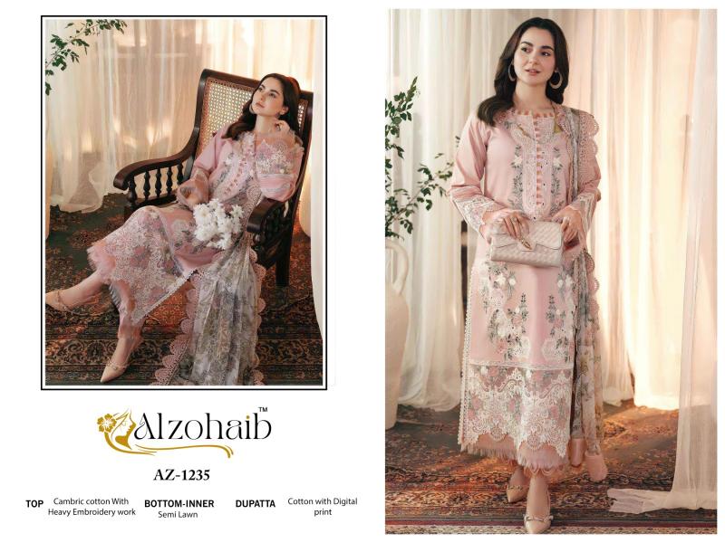 Alzohaib Az 1233 To 1237 Chiffon Dupatta actress dress up salwar suit pakistani
