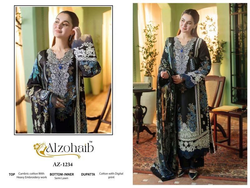 Alzohaib Az 1233 To 1237 Chiffon Dupatta actress dress up salwar suit pakistani