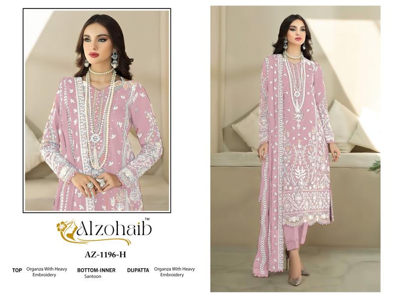 Alzohaib Az Aafa 1196 Catalog pakistani straight suit with price