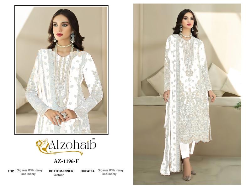 Alzohaib Az Aafa 1196 Catalog pakistani straight suit with price