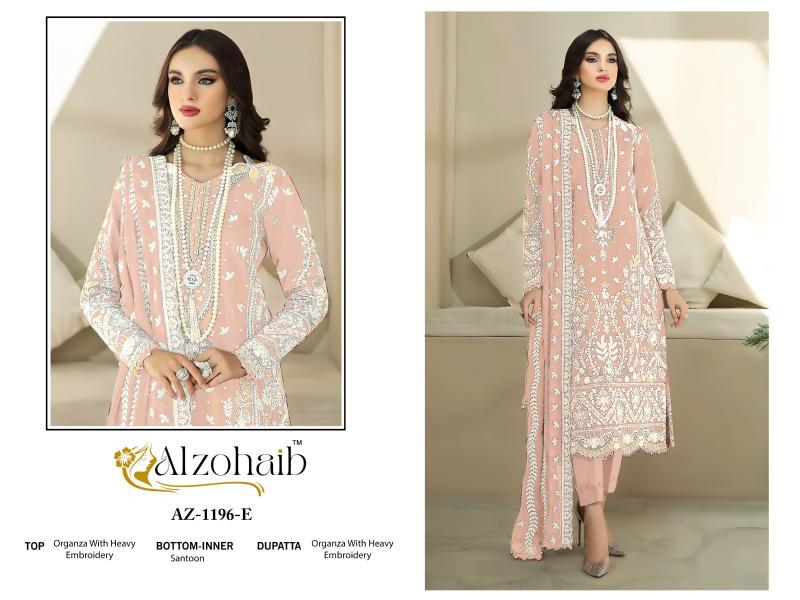 Alzohaib Az Aafa 1196 Catalog pakistani straight suit with price