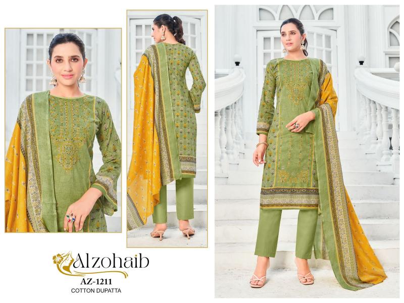 Alzohaib Az Ruaab vol 1 Catalog Chiffon Dupatta pakistani party wear suits online india