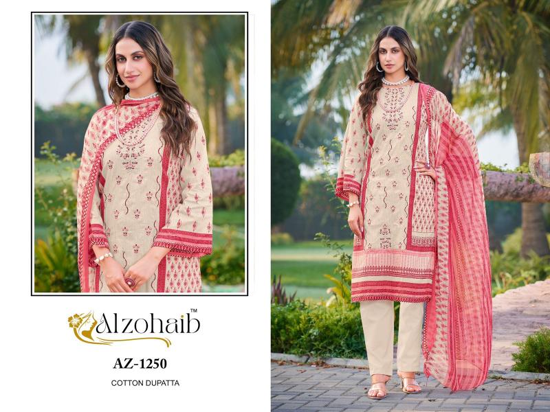 Alzohaib Az Ruaab vol 1 Catalog Chiffon Dupatta pakistani party wear suits online india