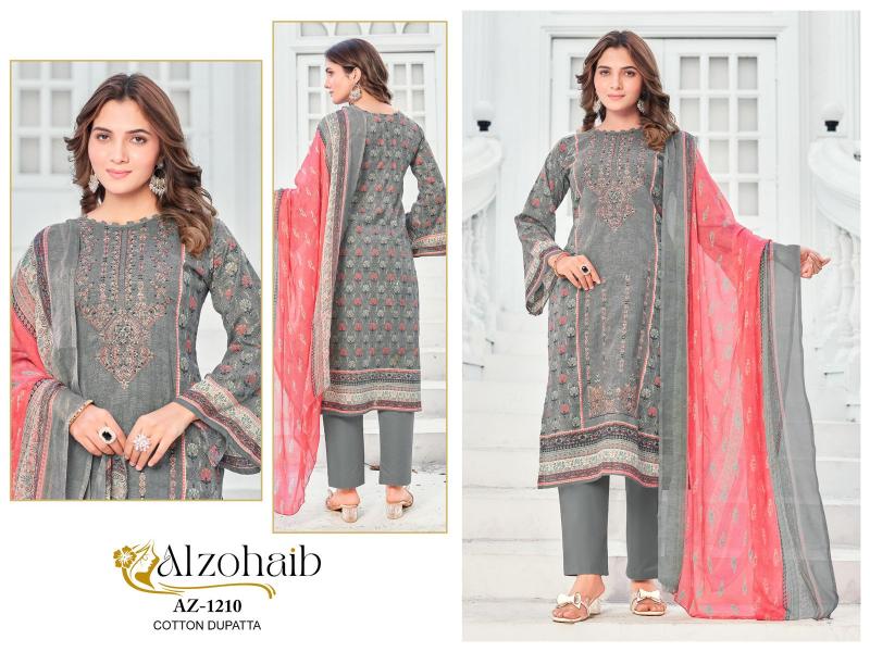 Alzohaib Az Ruaab vol 1 Catalog Chiffon Dupatta pakistani party wear suits online india