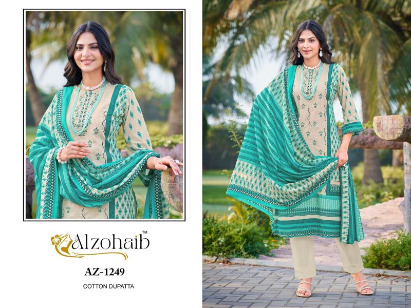 Alzohaib Az Ruaab vol 1 Catalog Chiffon Dupatta pakistani party wear suits online india