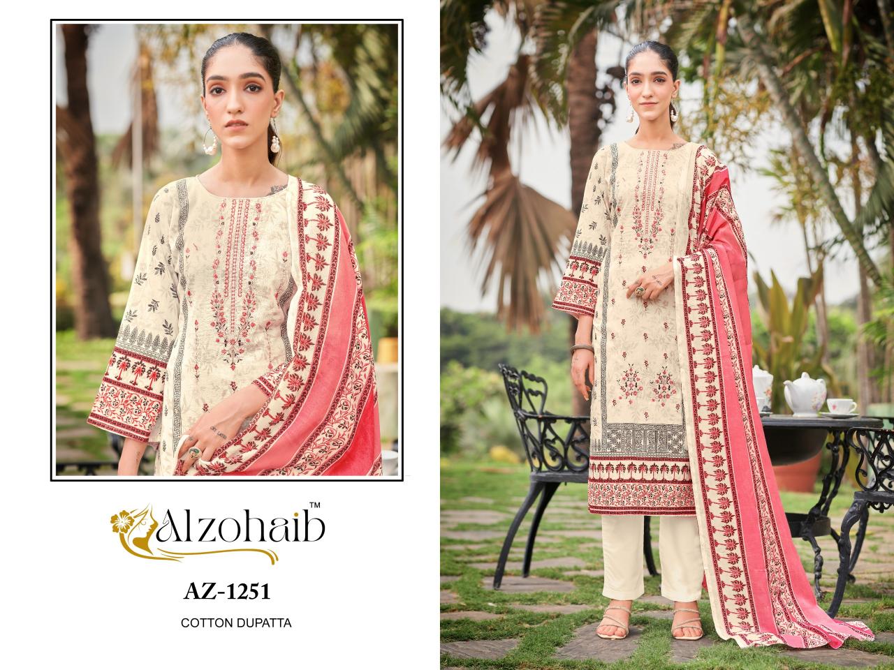 Alzohaib Az Saira vol 1 Catalog Chiffon Duppatta pakistani ladies suits online uk