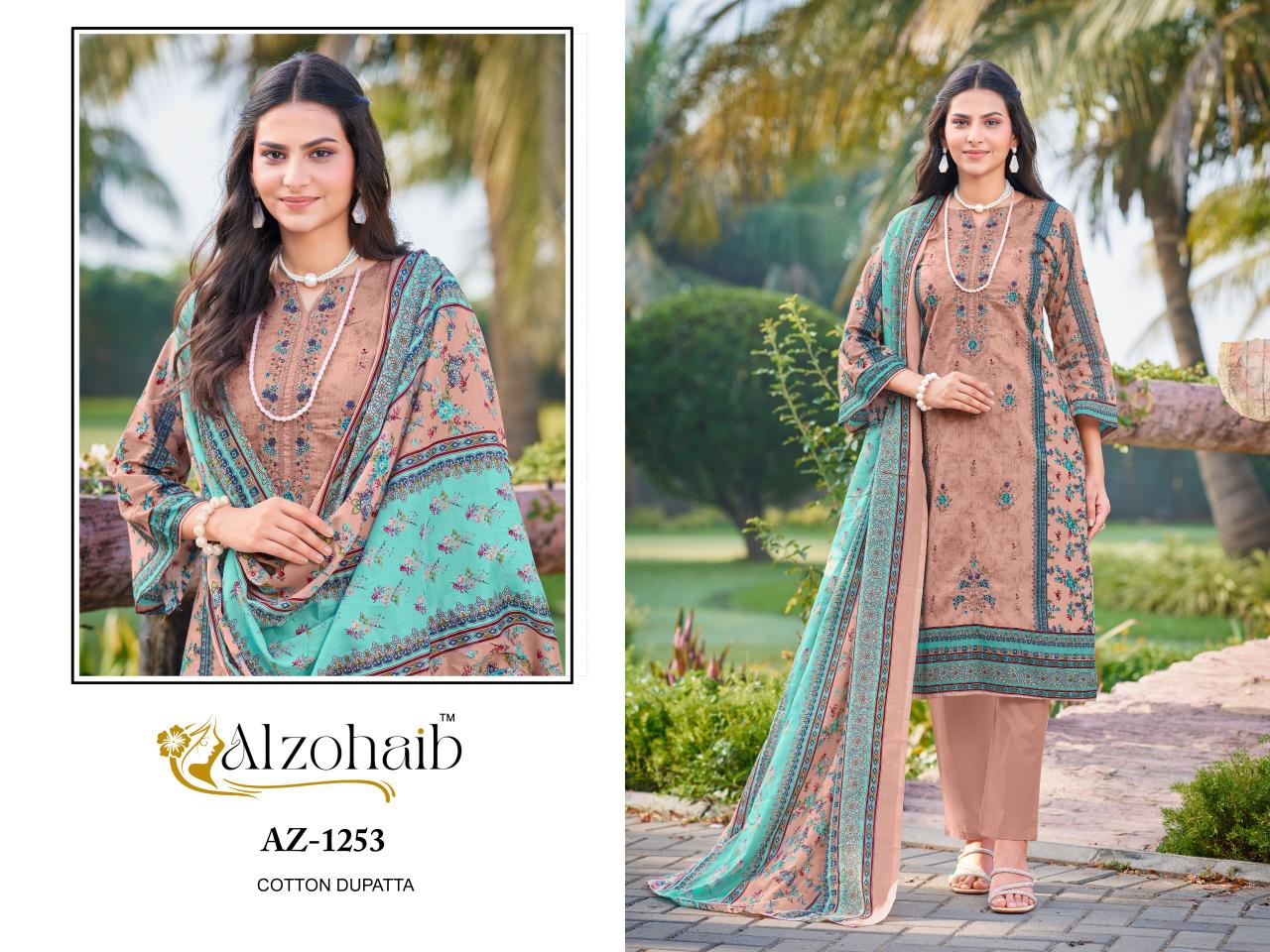 Alzohaib Az Saira vol 1 Catalog Chiffon Duppatta pakistani ladies suits online uk