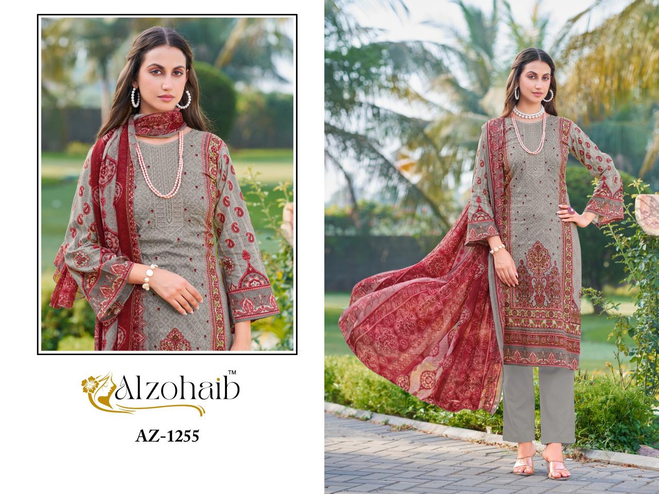 Alzohaib Az Saira vol 1 Catalog Chiffon Duppatta pakistani ladies suits online uk