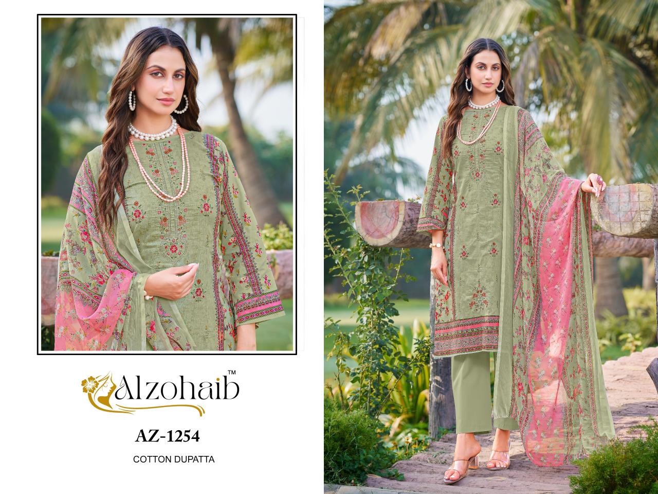 Alzohaib Az Saira vol 1 Catalog Chiffon Duppatta pakistani ladies suits online uk