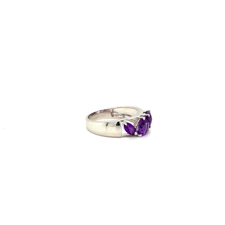 Amethyst Ring in 925 Sterling Silver KSR 10544 chunky jewellery silver