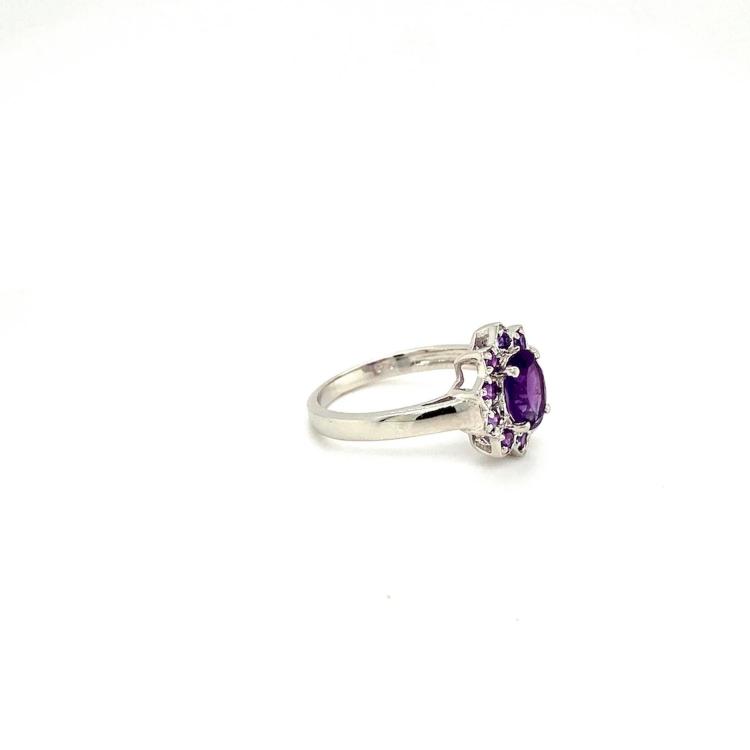 Amethyst Ring in 925 Sterling Silver KSR 13683 silver jewellery online