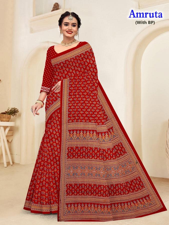 Amruta – Cotton Saree - Wholesale Catalog