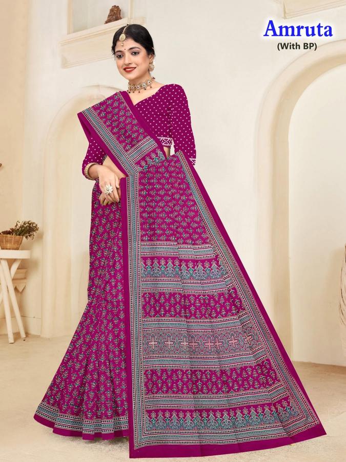 Amruta – Cotton Saree - Wholesale Catalog