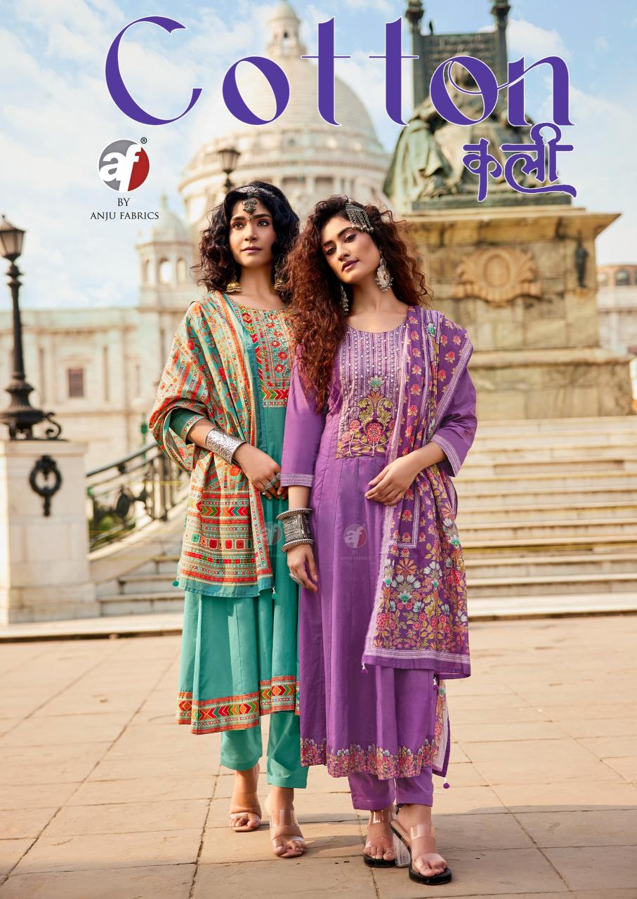 Anju Fabrics Cotton Kali catalog indian kurtis wholesale online