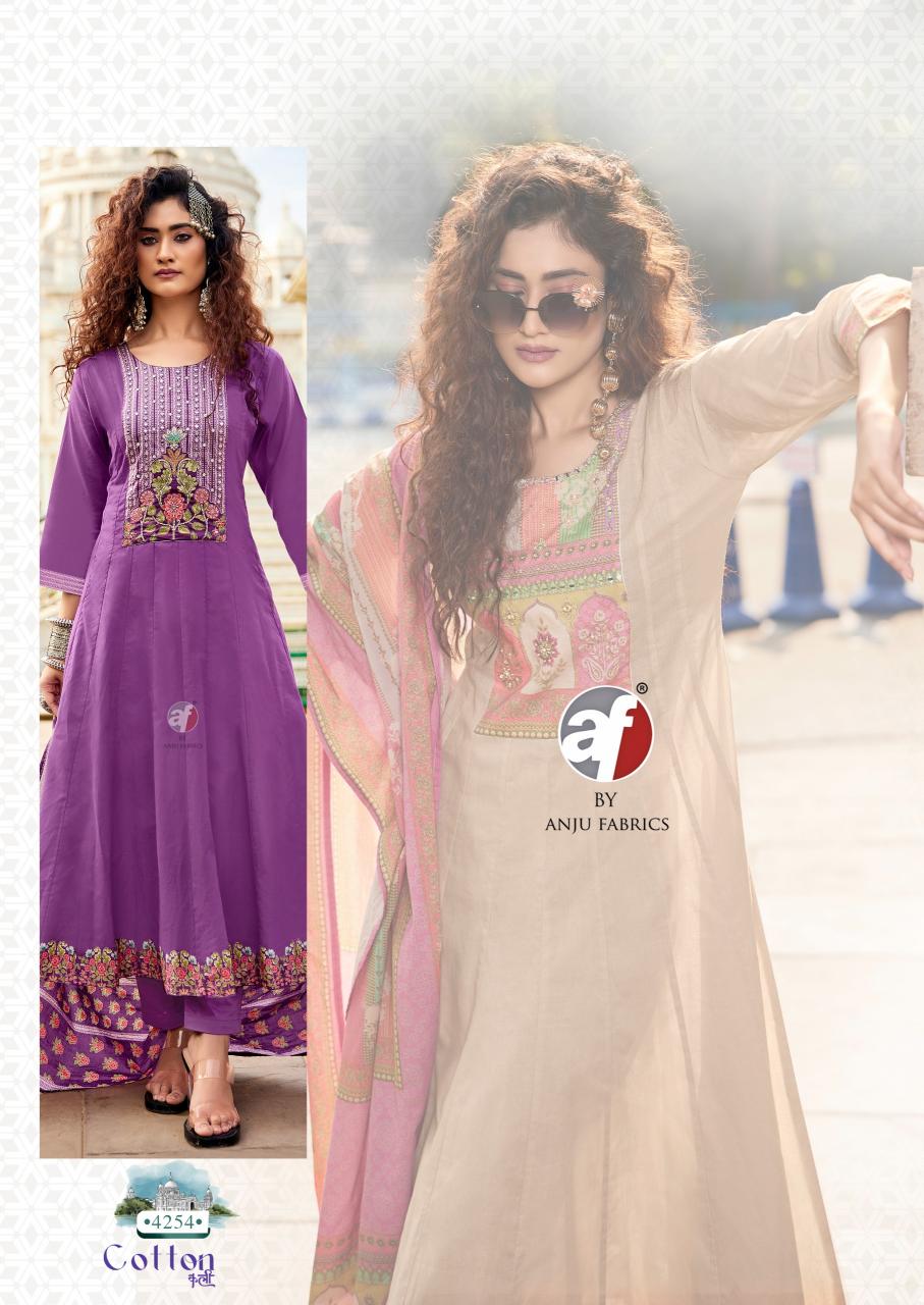 Anju Fabrics Cotton Kali catalog indian kurtis wholesale online