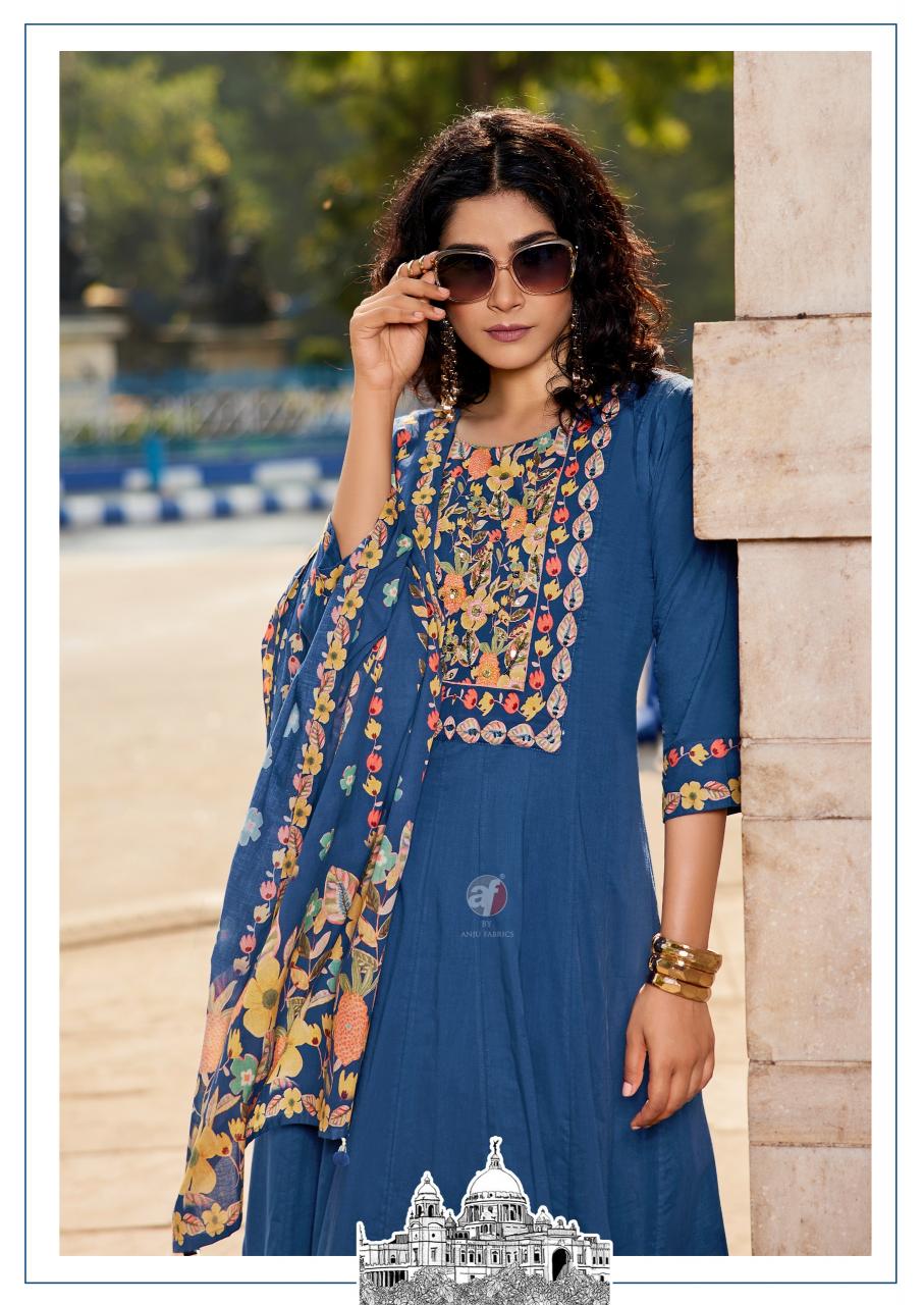 Anju Fabrics Cotton Kali catalog indian kurtis wholesale online