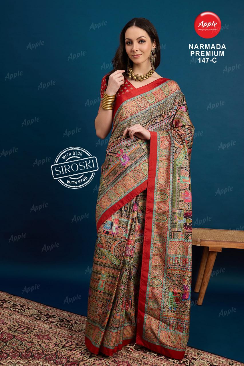 Apple Narmada premium catalog surat famous saree market