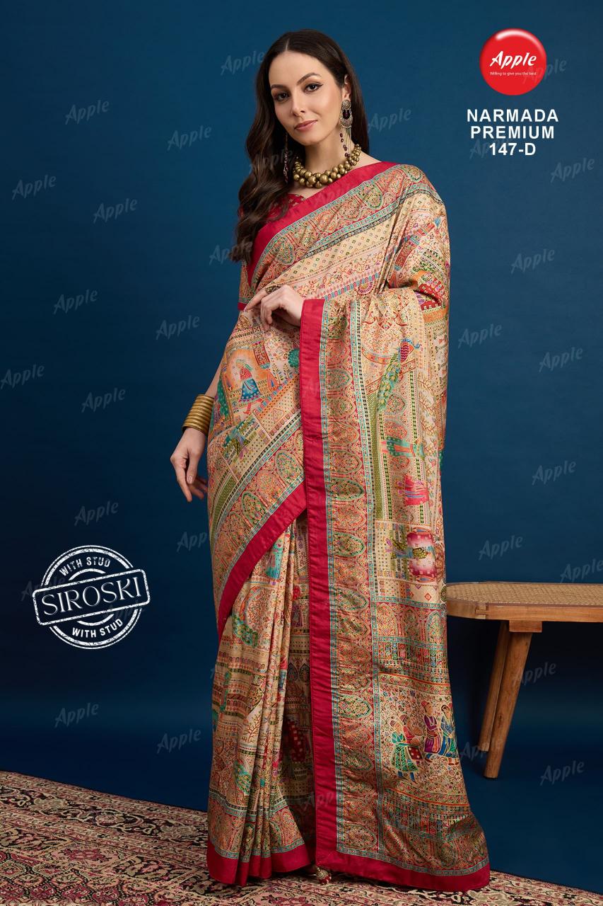 Apple Narmada premium catalog surat famous saree market