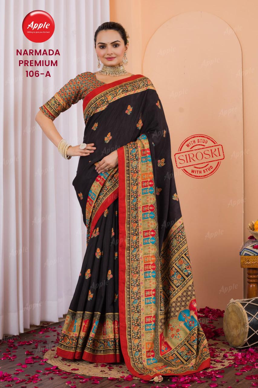 Apple Narmada premium catalog surat famous saree market