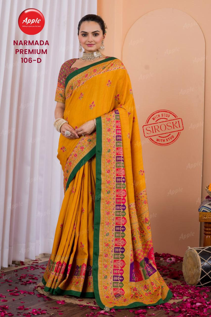 Apple Narmada premium catalog surat famous saree market