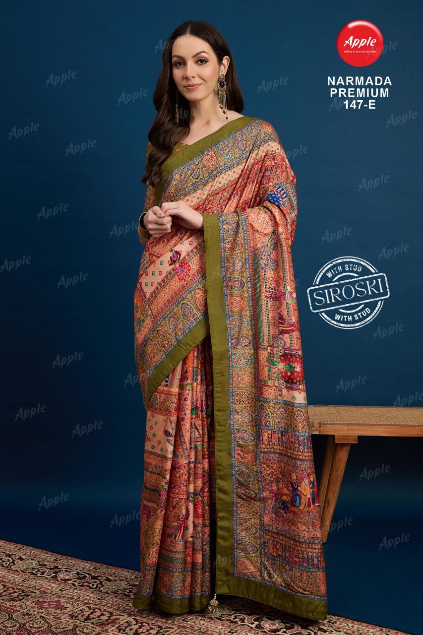 Apple Narmada premium catalog surat famous saree market