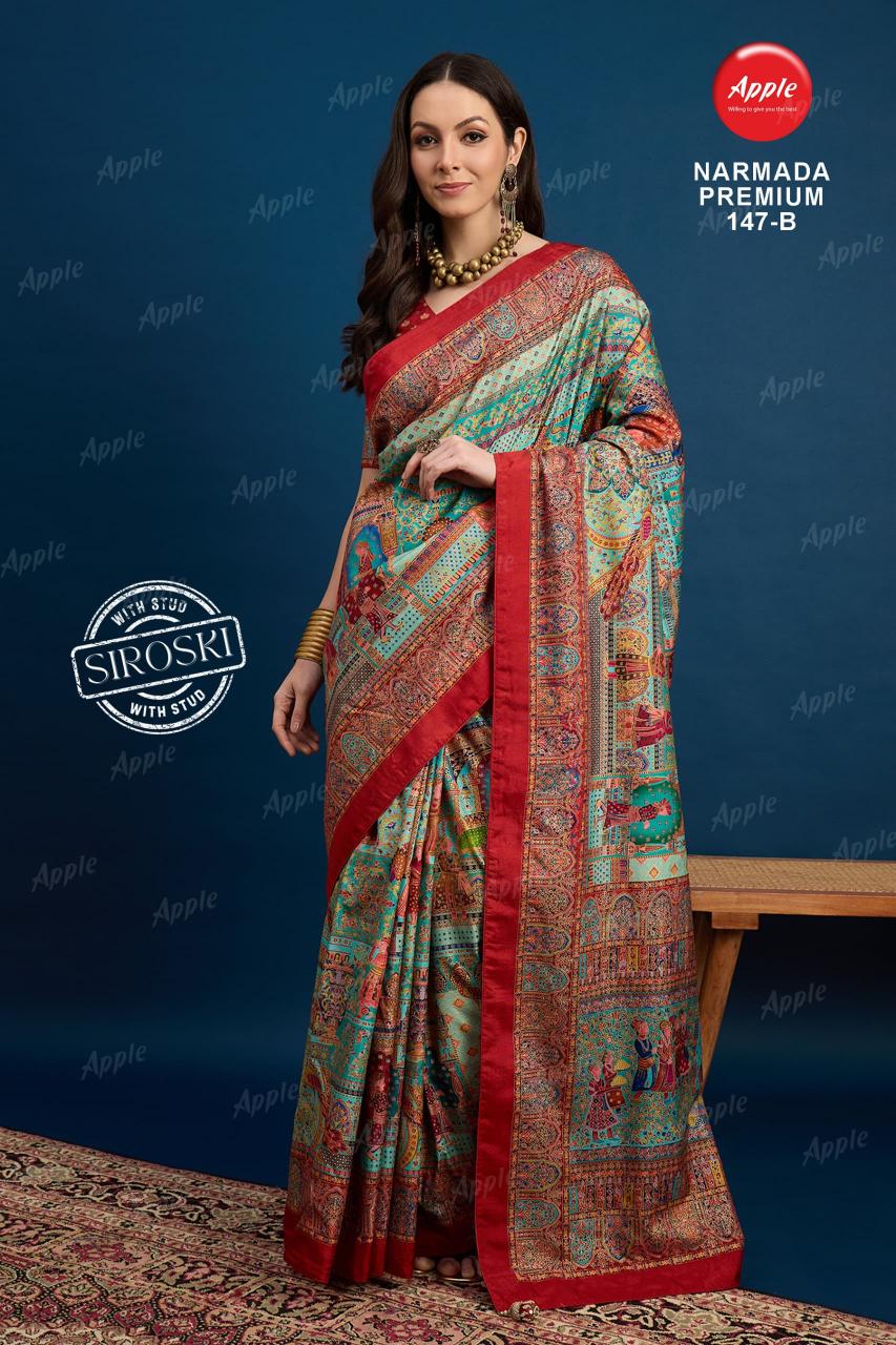 Apple Narmada premium catalog surat famous saree market