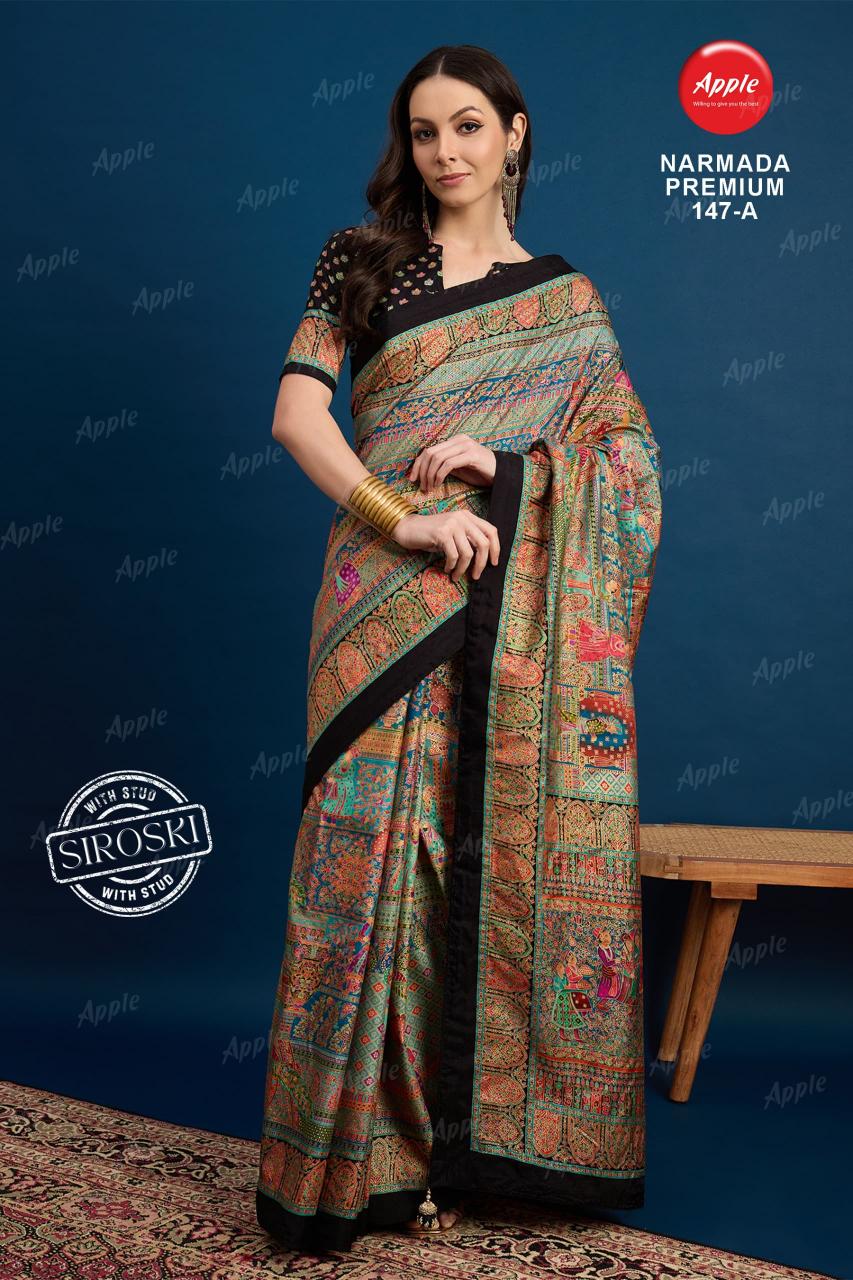 Apple Narmada premium catalog surat famous saree market