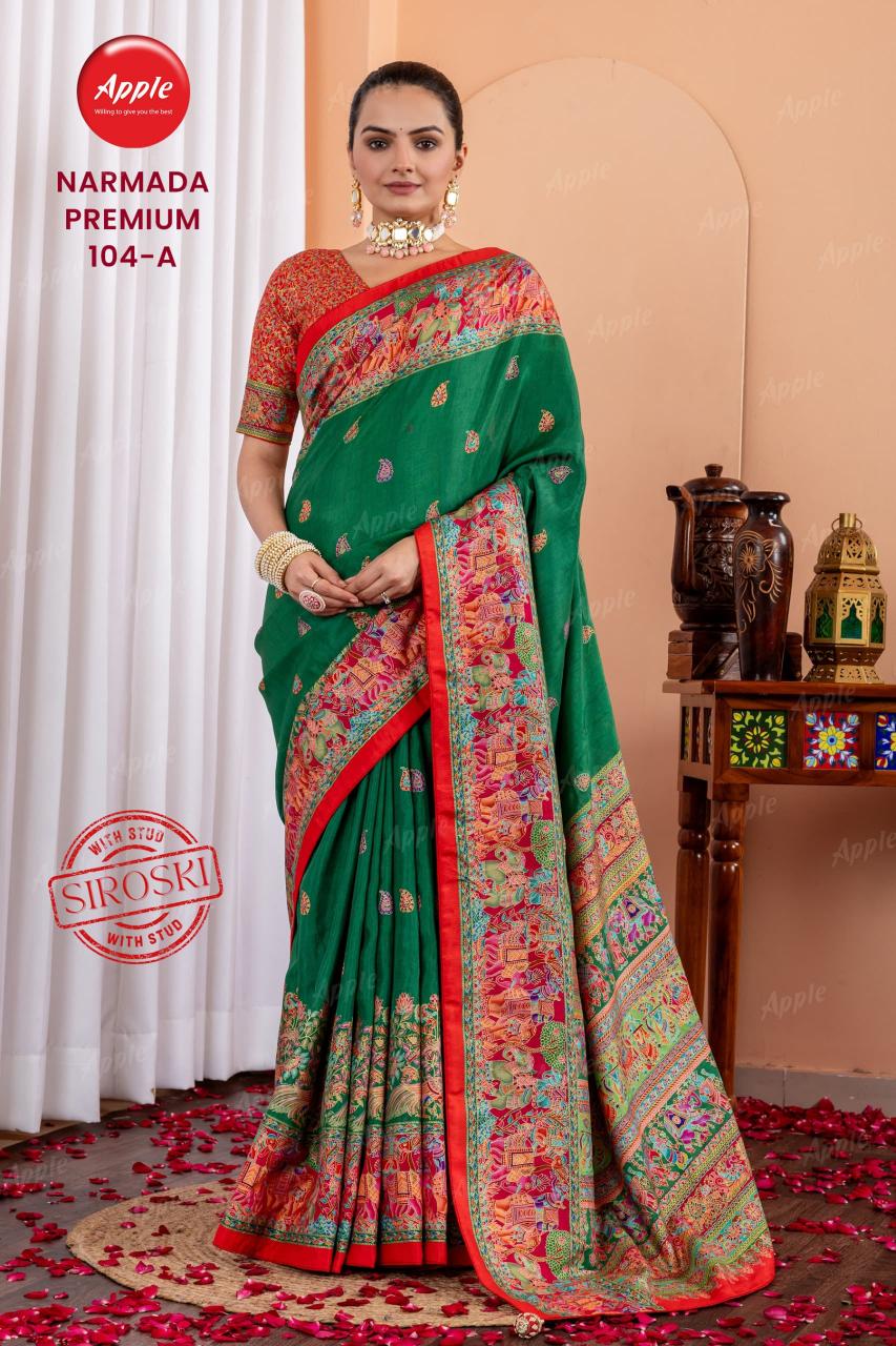 Apple Narmada premium catalog surat famous saree market