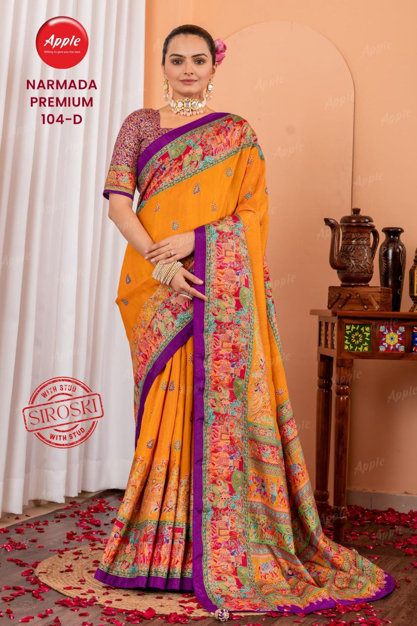 Apple Narmada premium catalog surat famous saree market