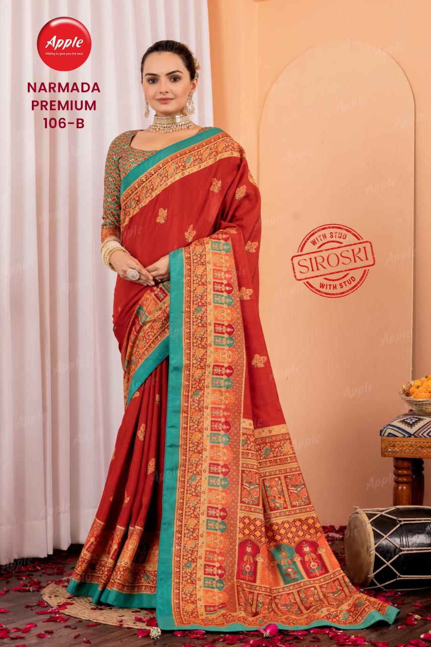 Apple Narmada premium catalog surat famous saree market