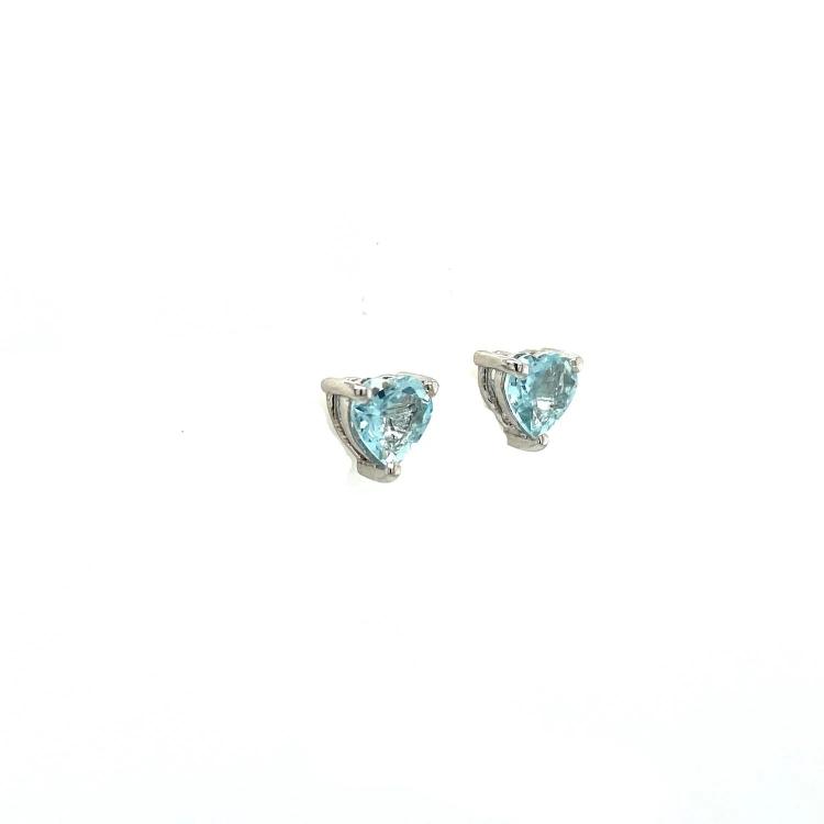 Aquamarine Earring in 925 Sterling Silver KST 58432 silver look alike jewellery