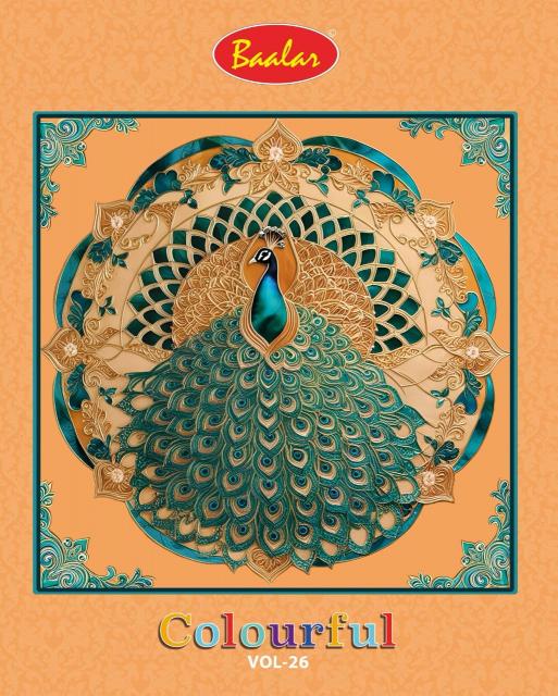 Baalar Colourful Vol-26 - Dress Material  - Wholesale Catalog